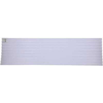 Tuftex Seacoaster 26 In. x 12 Ft. Crystal Clear w/Light Blue Tint Round Wave Vinyl Corrugated Panels