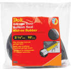Do it 2-1/4 In. x 16 Ft. Black Rubber Weatherstrip Garage Door Seal Image 2