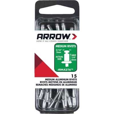 Arrow 3/16 In. x 1/4 In. Aluminum Rivet (15-Count)