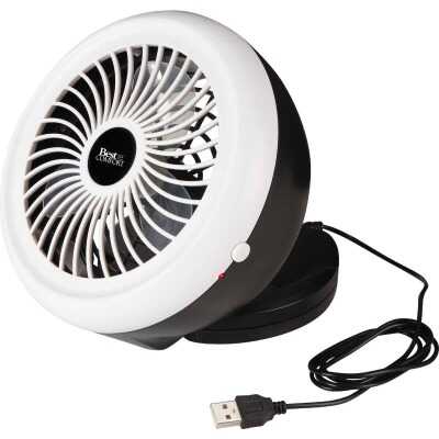 Best Comfort 6 In. 2-Speed Black & White Battery Operated Portable Fan