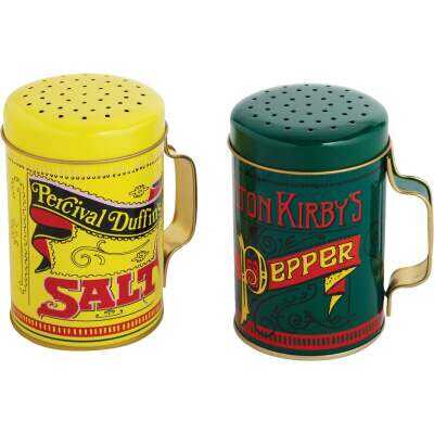 Norpro 10 Oz. Tin Nostalgic Salt & Pepper Shaker Set