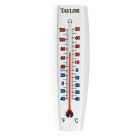 Taylor 2-3/8" W x 7-5/8" H Aluminum Tube Indoor & Outdoor Thermometer Image 1