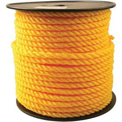 Do it Best 1/2 In. x 200 Ft. Yellow Twisted Polypropylene Rope