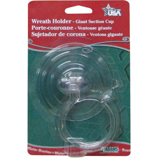 Adams Giant 10 Lb. Holding Capacity Wreath Holder Suction Cup with Hook